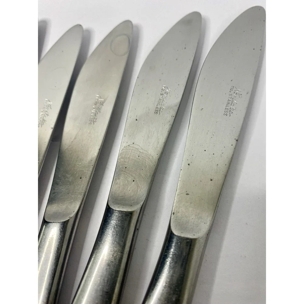 Noritake Stainless Fantasy 7 Dinner Knives 8 1/4